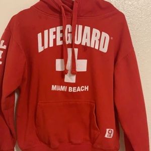 Red Lifeguard Hoodie